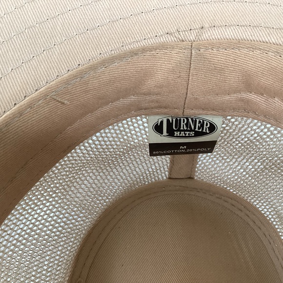 Turner Hats Tan Shade Hat w/ Leather Chin String - Picture 6 of 7